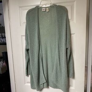 Cozy Sage Green Open-Front Wrap